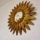 Mid century golden sunburst mirror, 1960s