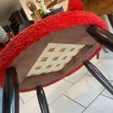 Chaise vintage scandinave moumoute circa 1960