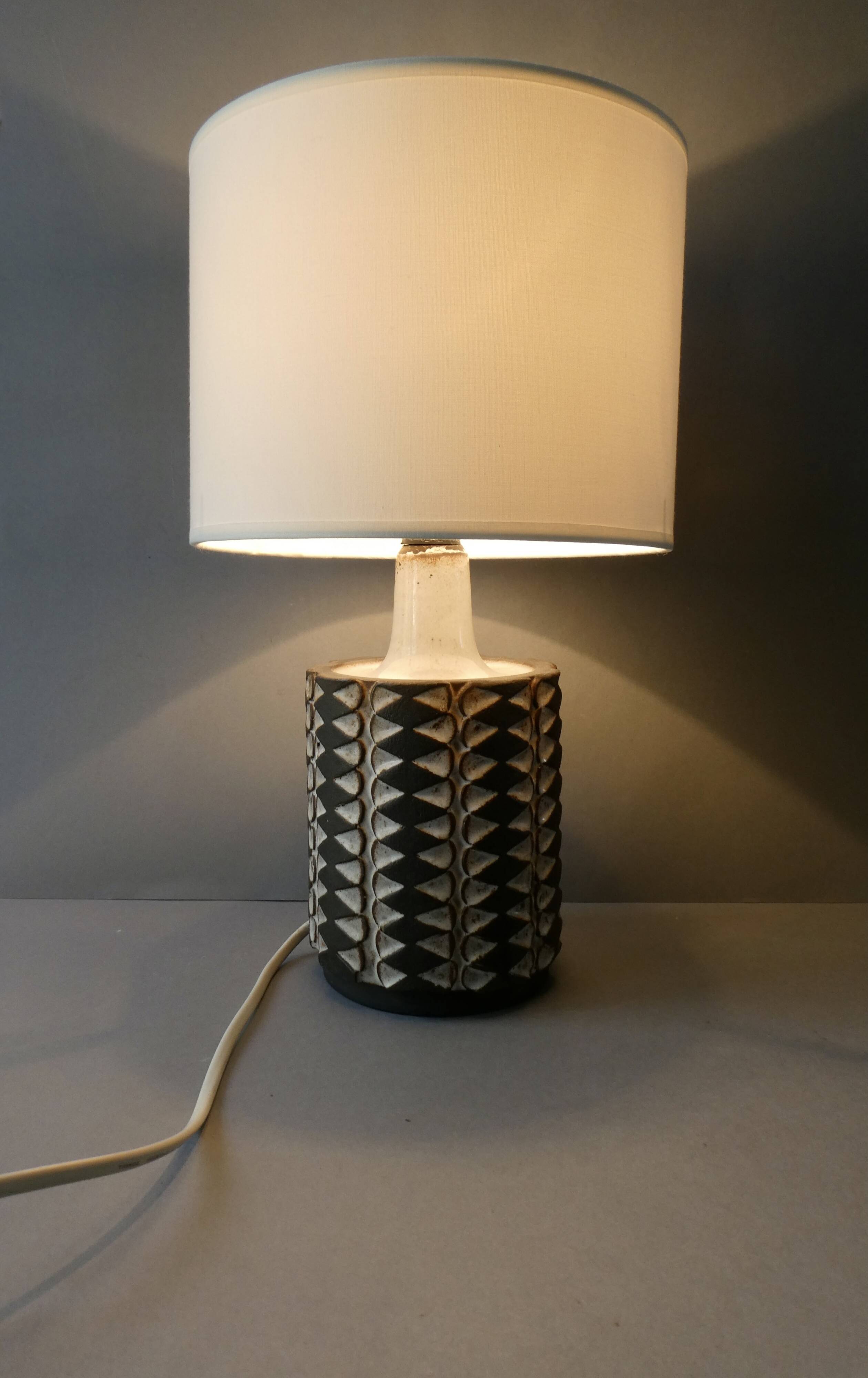 Ceramic lamp signed Stogo Danmark, circa 1960