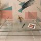 Table basse Altuglass et verre David Lange