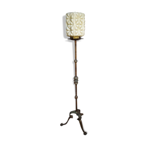 Lampadaire vintage fer forgè et
