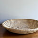 Woven straw basket