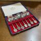 Set of 6 silver-plated English dessert spoons