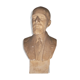 Buste homme en plâtre