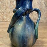 Poterie flamande torhout, vase a anses ancien, céramique xxème, vintage