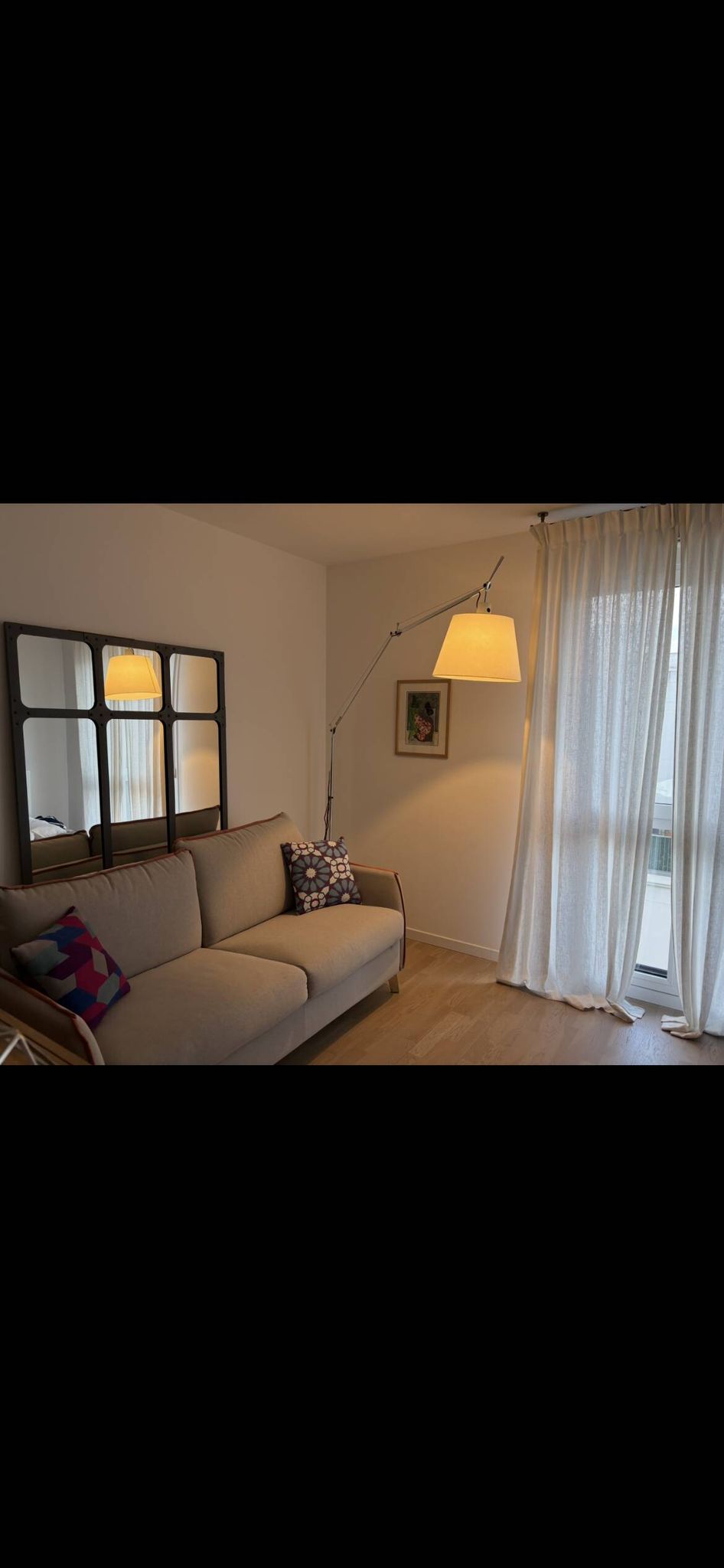 For sale: Tolomeo Mega floor lamp by Artemide in like-new condition.