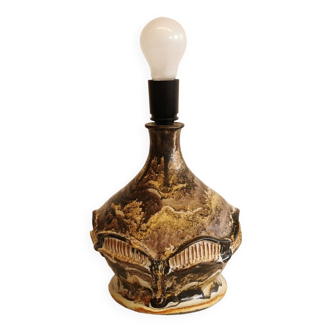 Ancienne lampe de table en céramique, danoise et estimée des années 1960-1970.