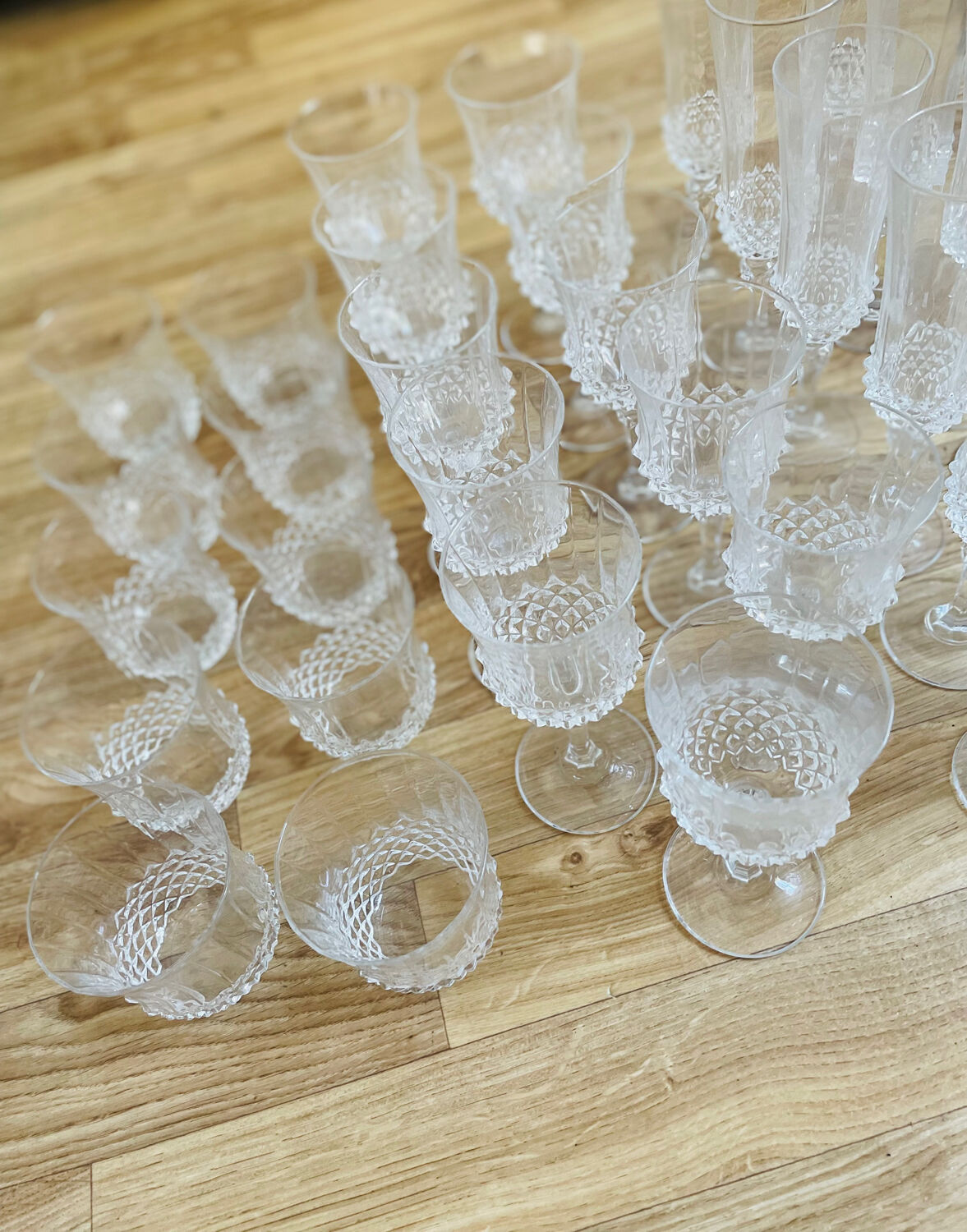 Crystal glass from France 50s/70s