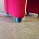 Arfa editor - Set of 4 red wool armchairs - 1980