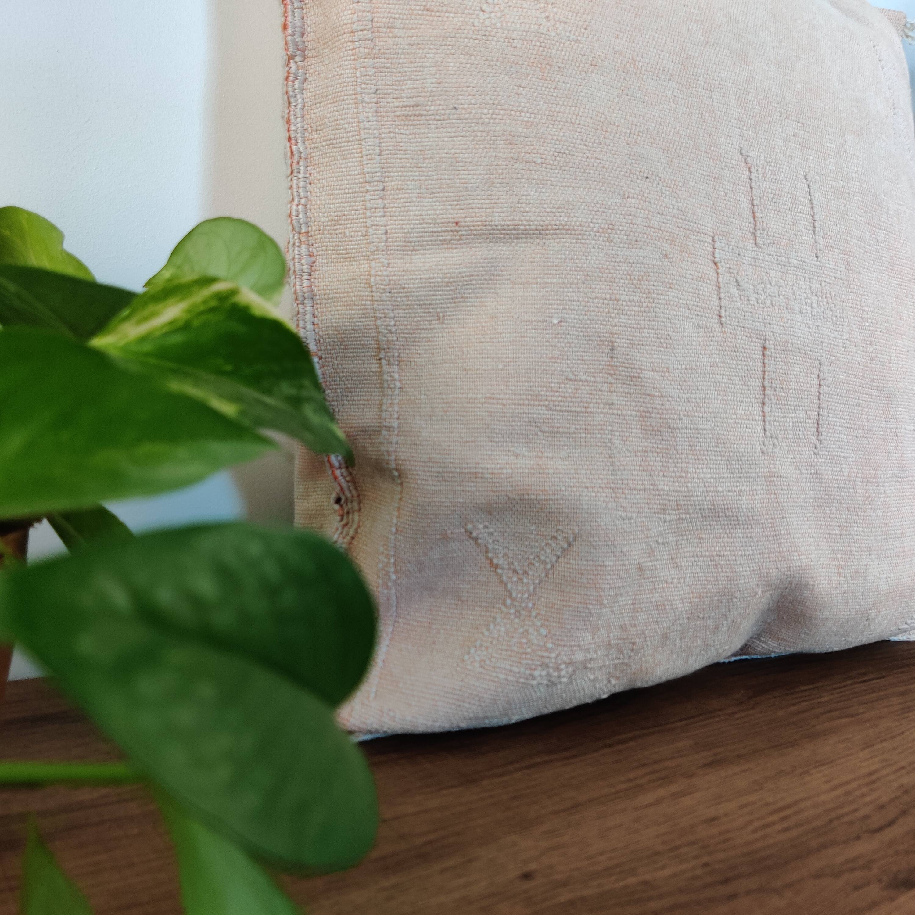 Beige bohemian Berber cushion