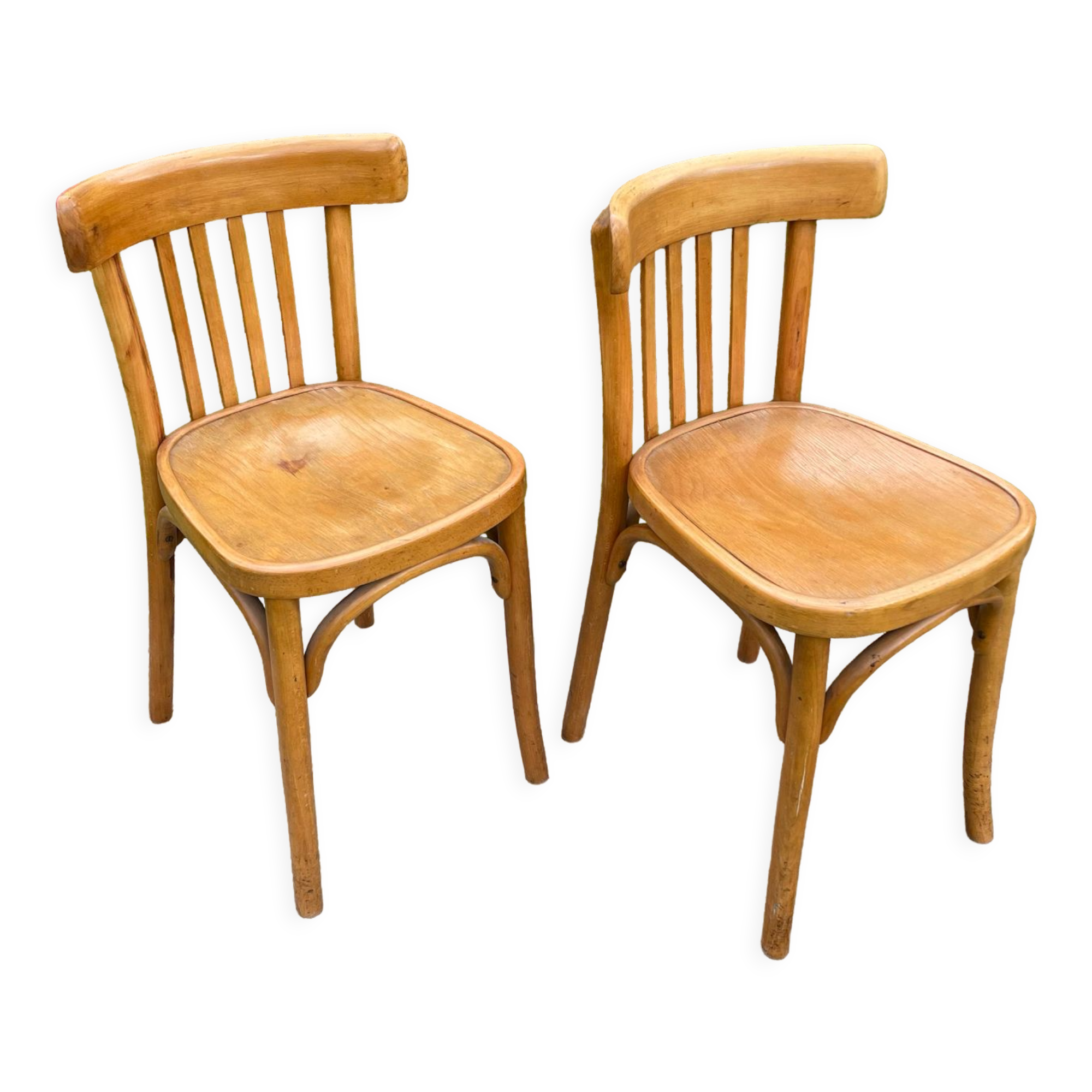 Pair of chairs bistro baumann blond beech