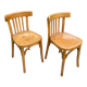 Pair of chairs bistro baumann blond beech