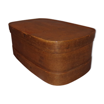 Old wooden hat box