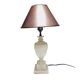 Art Deco alabaster bedside lamp, Belgium, 1950s