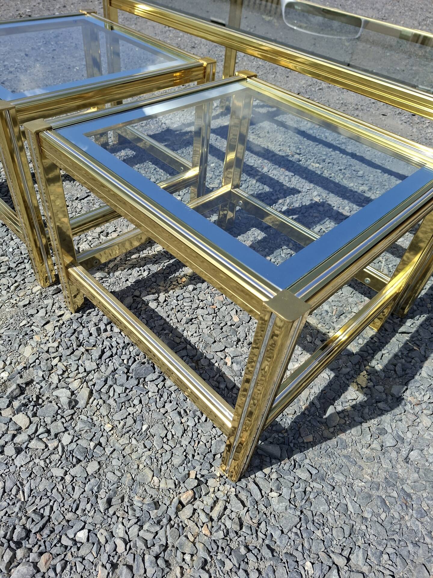Nest of coffee tables 1970 Roche Bobois