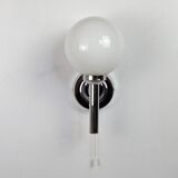 Pair of chrome wall lights
