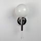 Pair of chrome wall lights