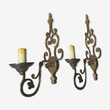 Brass sconces