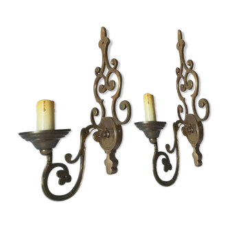 Brass sconces