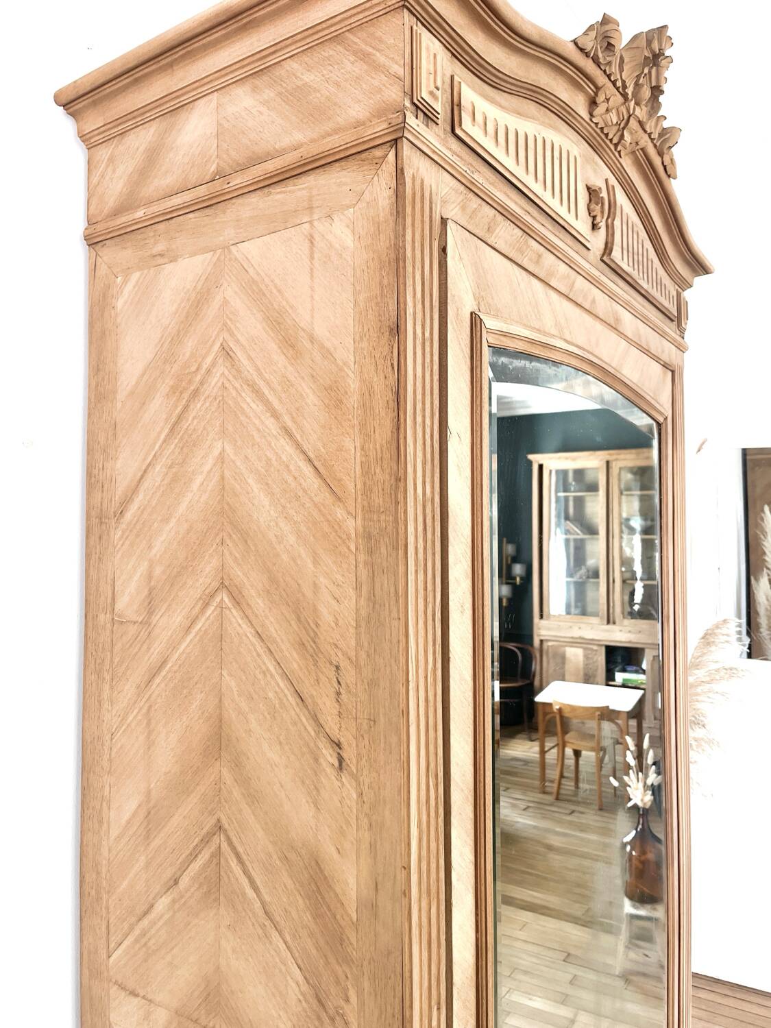 Restored Rococo Bonnetière Wardrobe