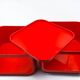 Module de rangement Kartell rouge design italien des années 70