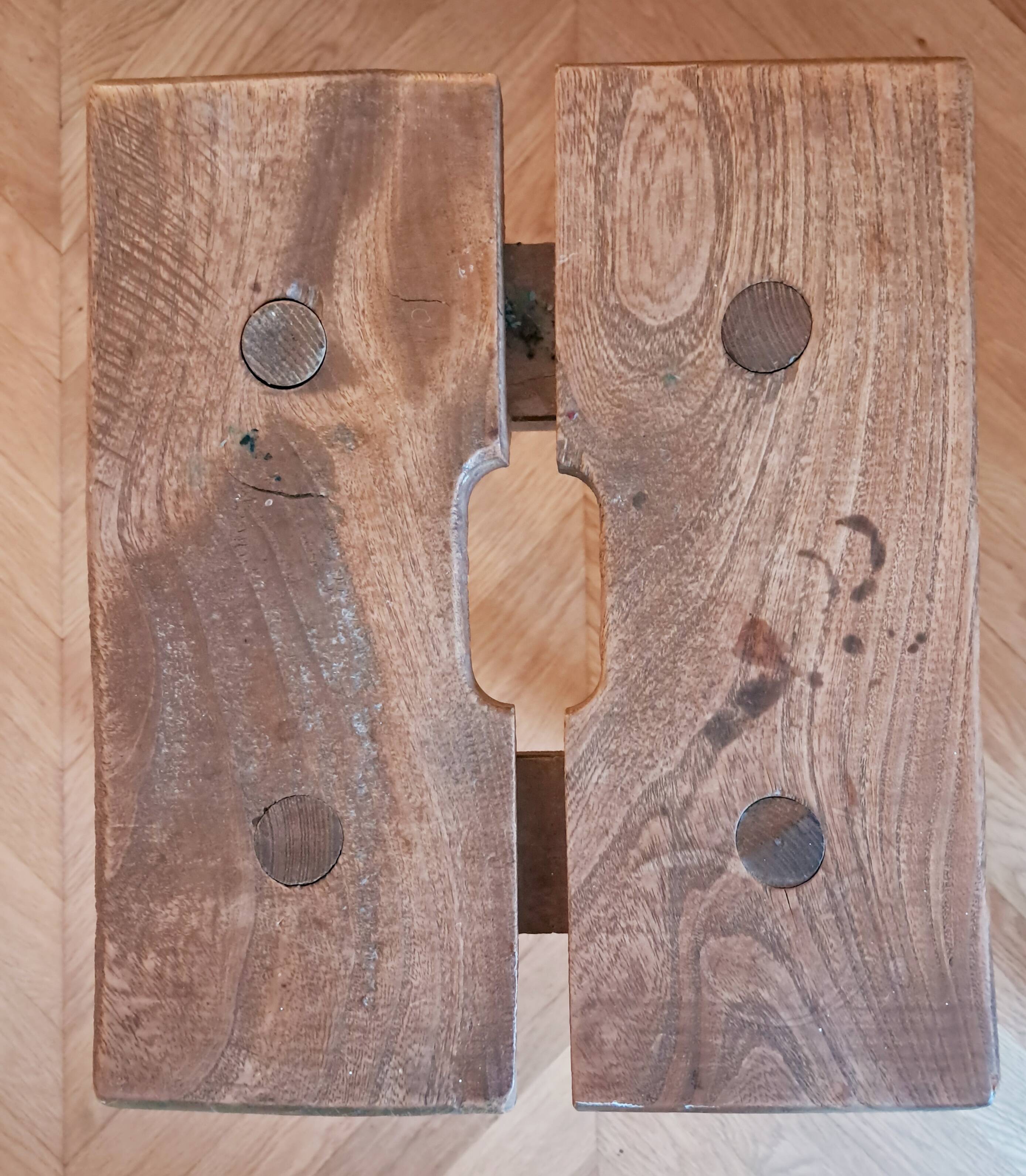 Tabouret de traite, art paysan (XIXe siècle)
