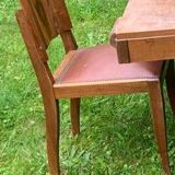 Wooden table with chairs