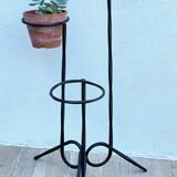 Porte plantes géométrique acier design vintage