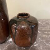 Duo of stoneware vases