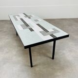 Coffee table 50s mosaic vintage ceramic