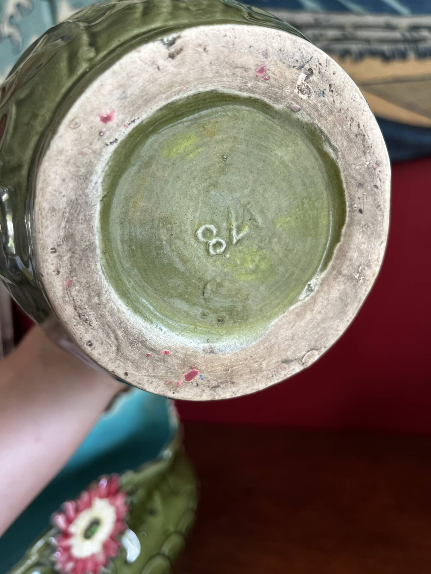 Art Nouveau planter and vase