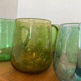 Blown glass mugs