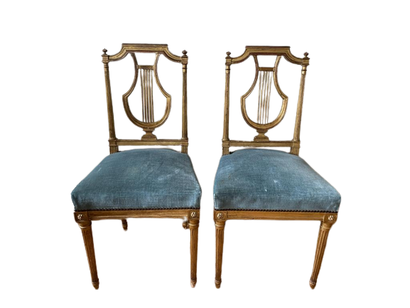 Pair of Louis XVI style chairs