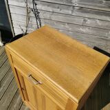 Vintage oak jam cabinet