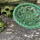 Braided earthenware basket