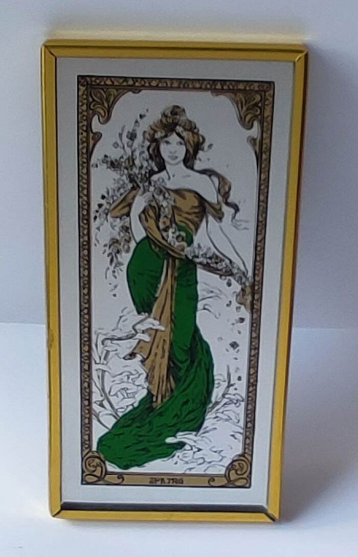 Lot small art nouveau mirrors Mucha