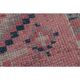 1970s Vintage Turkish Handmade Wool & Cotton Pink Runner Rug 75x318