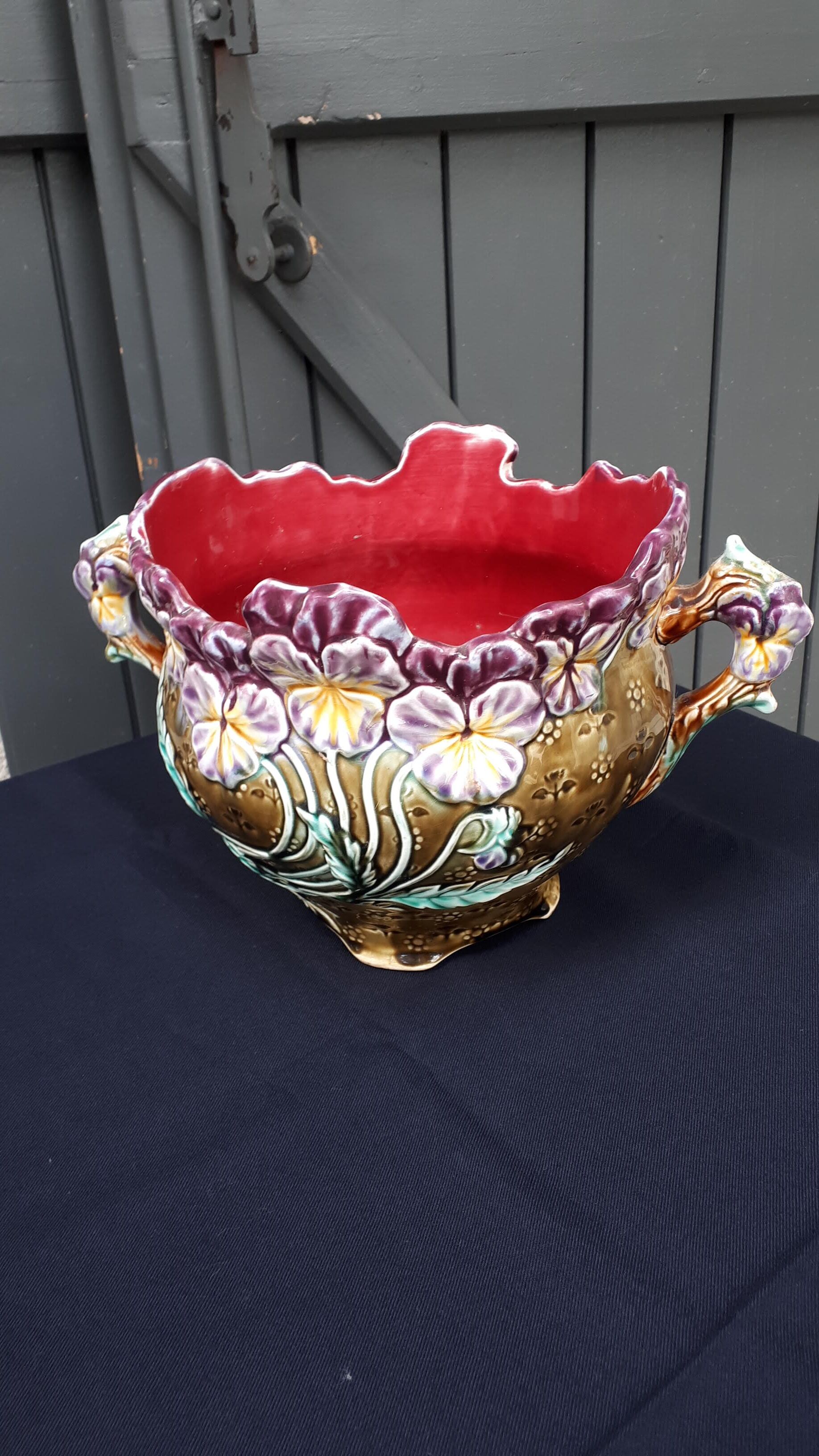 Cache pot art nouveau onnaing