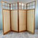 Antique Four-Leaf Screen, 19th Century flag