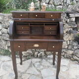 Solid wood cylinder desk