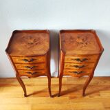 Paire de tables de chevet style Louis XV