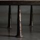 Table basse brutaliste en acier et pierre de Thomas Serruys, Belgique, 2019