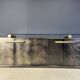 Vintage brass credenza by Belgochrom, 1980s