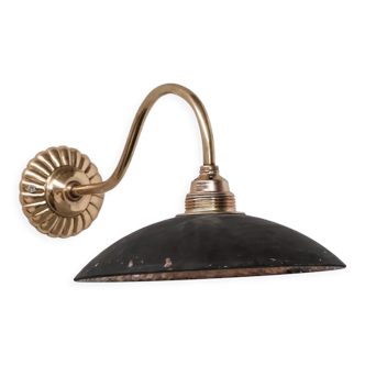 Antique brass and mercury glass wall light (19 available)