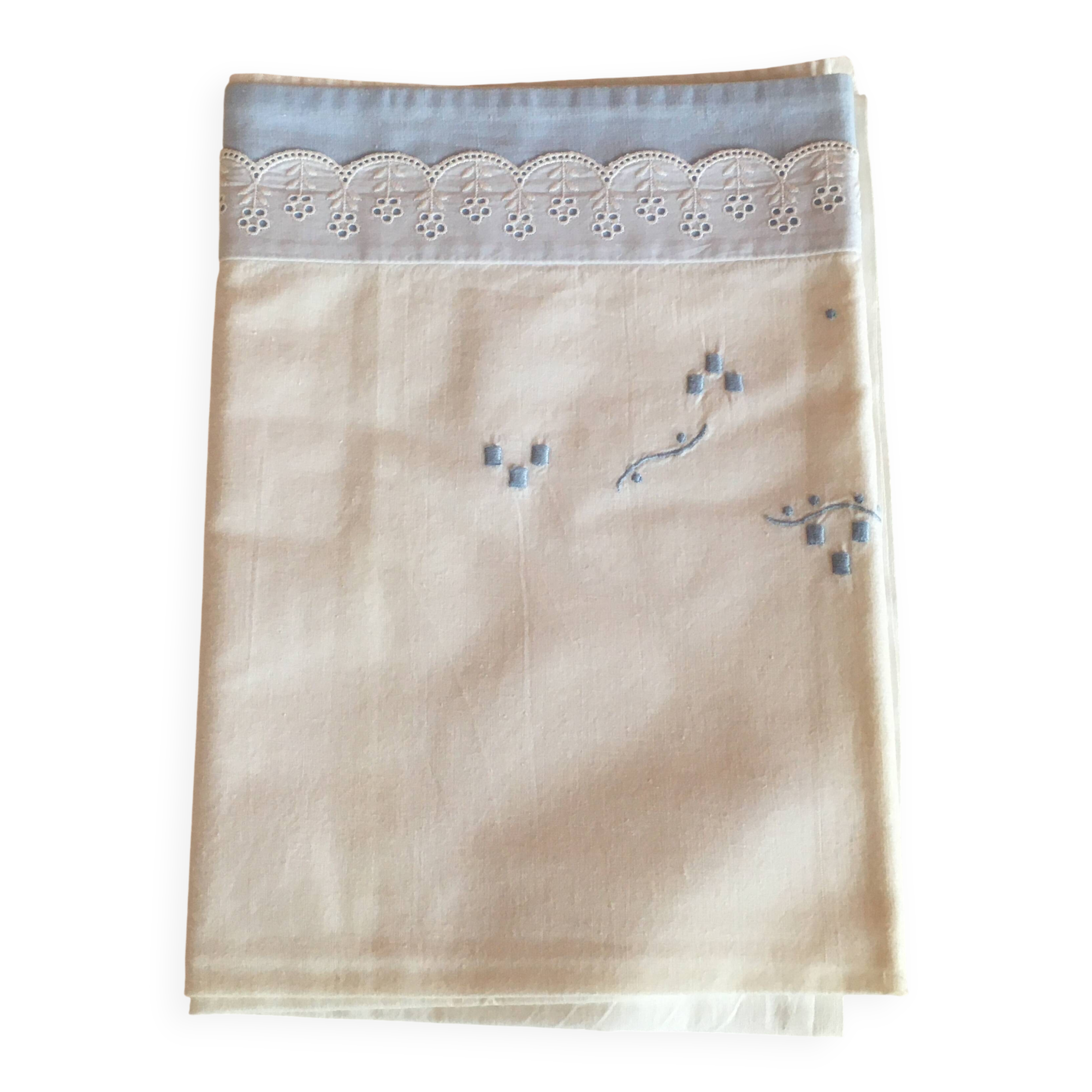 Vintage baby bed sheet.