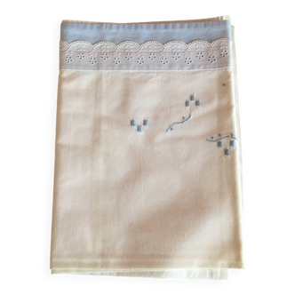 Vintage baby bed sheet.