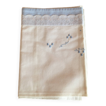 Vintage baby bed sheet.