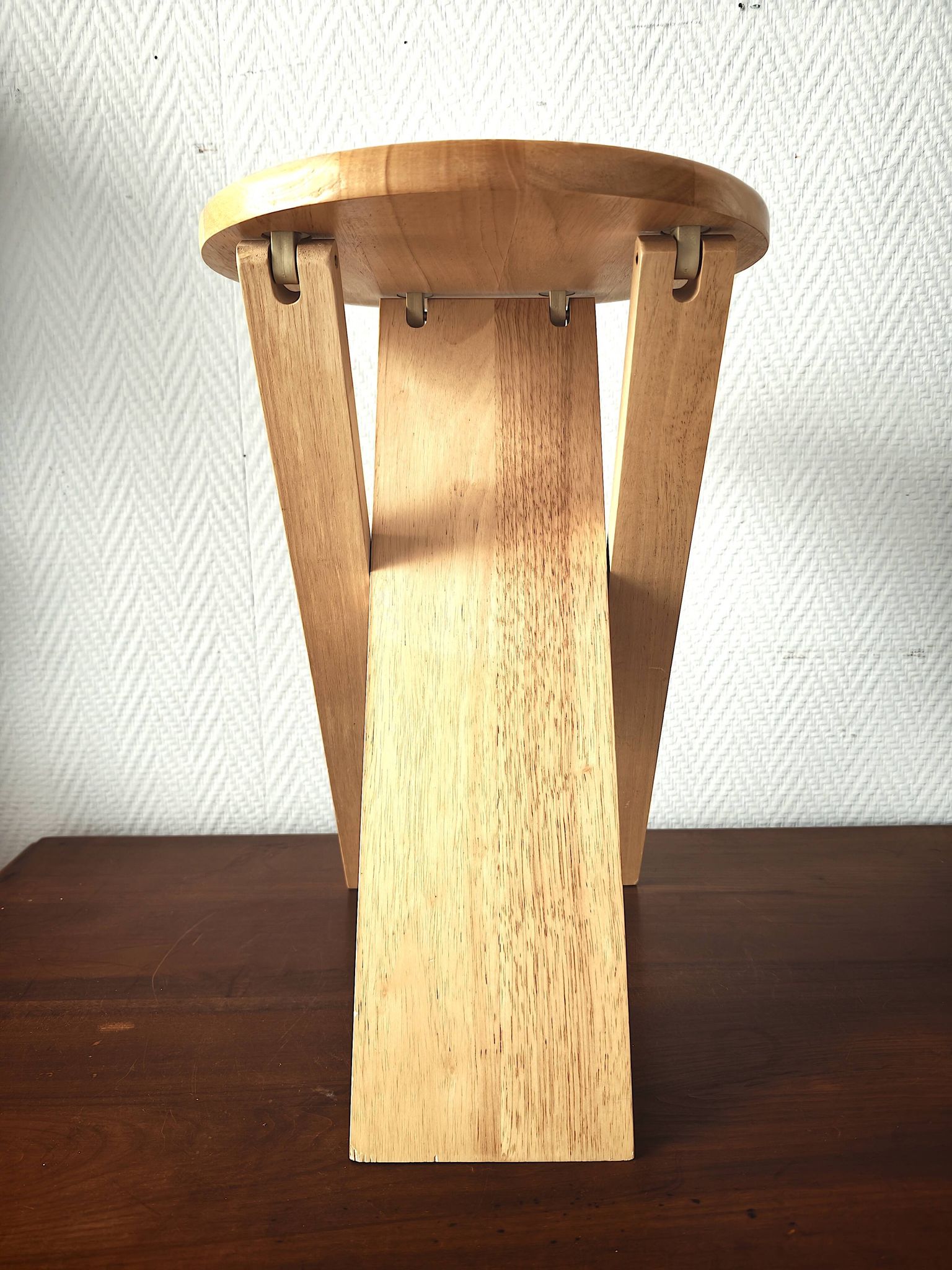 Folding wooden stool 1980