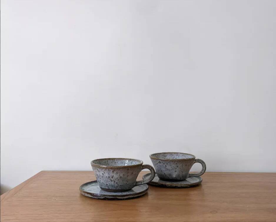 Pair of ceramic cups
