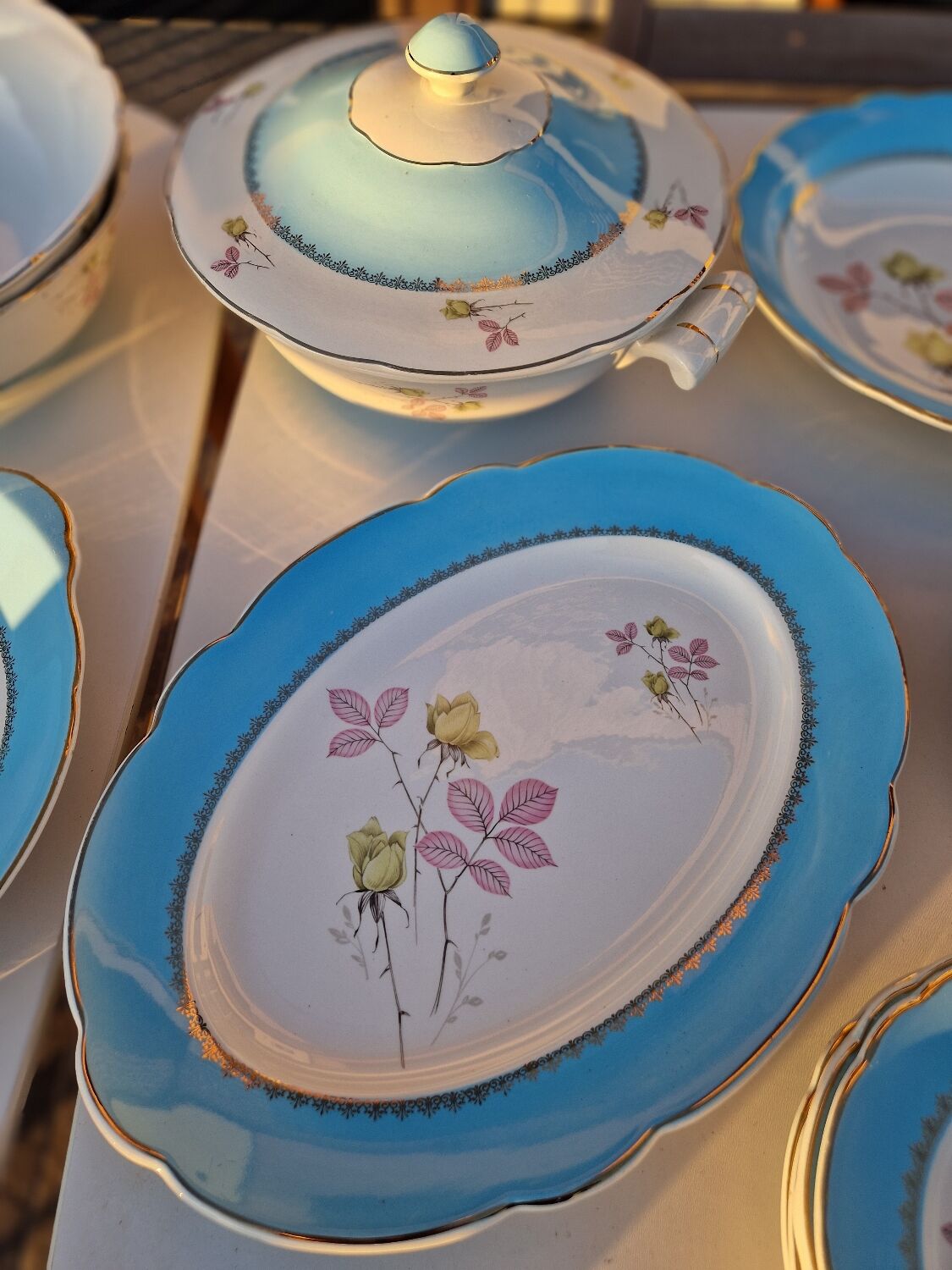 Service vaisselle Lunéville Badonviller KG  années 60/70